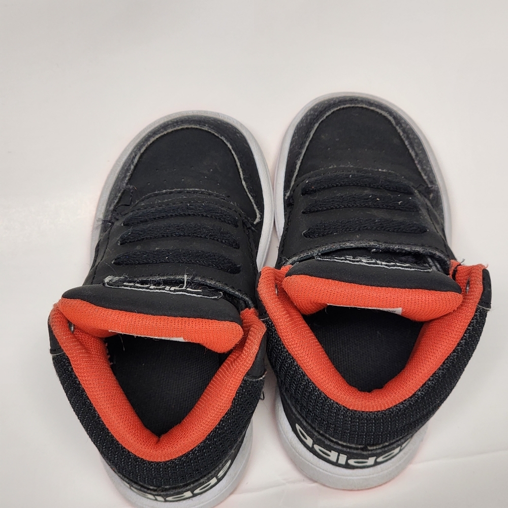Adidas Hoops Mid 2.0 Boys Shoes Size 6.5 Toddler Basketball Sneakers Black Red - Picture 2 of 9